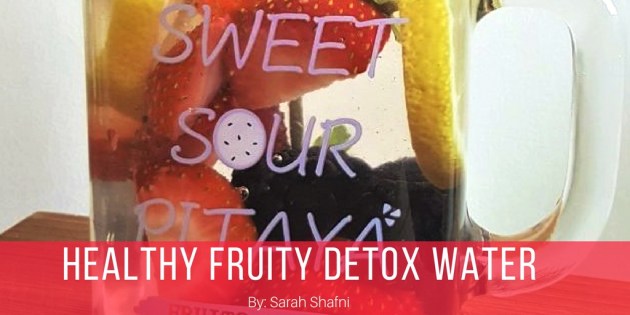 healthy fruity detox water