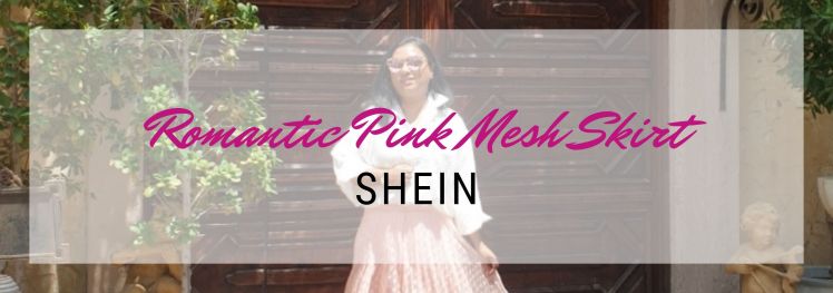 Romantic Pink Mesh Skirt
