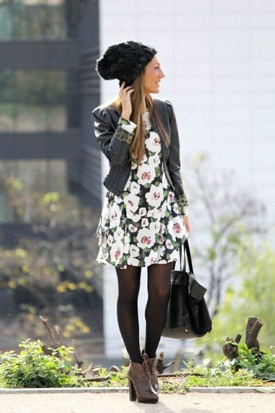 fall dresses to wear with leggings Wearing Maxi Dresses in the winter * FashionEdits