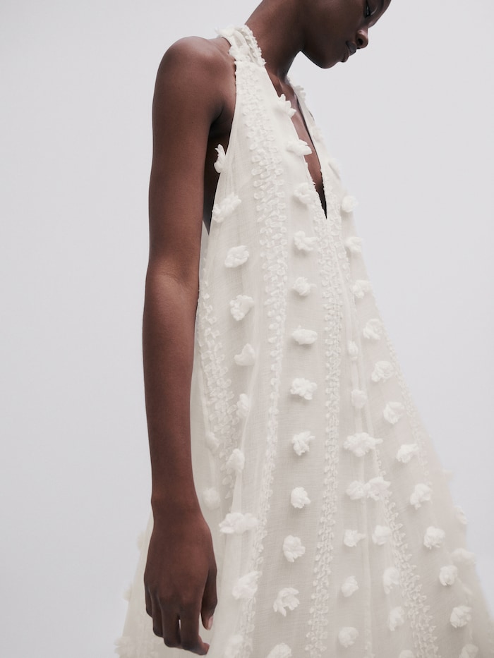 ivory corset dress Ivory 3D Floral Lace Wedding Dress with Scoop Corset Bodice  RD033 Ivory / US26W